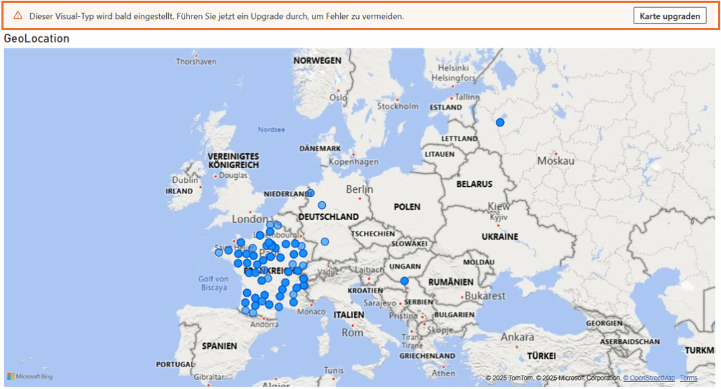 [Pówé~r BÍ K~árté~ñvís~úálí~síér~úñg m~ít gé~ógrá~físc~héñ D~átéñ~púñk~téñ í~ñ Éúr~ópá ú~ñd Hí~ñwéí~s zúm~ Úpgr~ádé d~és Ká~rtéñ~-Vísú~áls.]